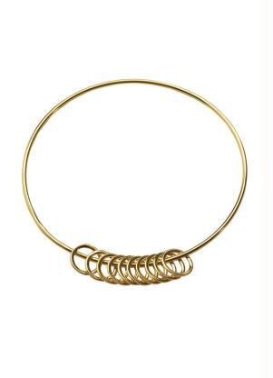 Pulseira Dourada Argolas