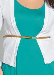 Cinto Fino Dourado Plus Size