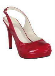 scarpin vermelho envernizado