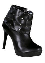 ankle boot preto com tachas