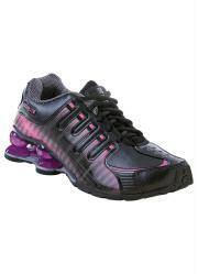 tênis preto e pink com amortecedores