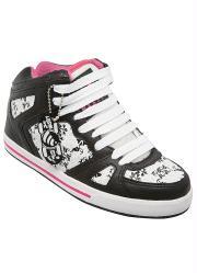 tenis preto/pink em sintético