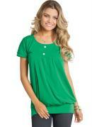 Bata com Preguinhas e Bot�es  Verde 