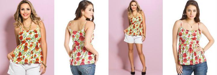 Bata Floral de Al�a Estampada