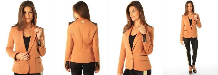 Blazer Feminino Celine Marrom Carmim