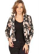 Blazer Feminino  Floral 