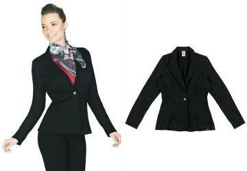 Blazer Moletom Lunender Preto Reativo