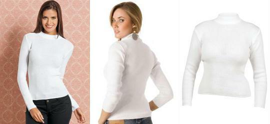 Blusa em L� Acr�lica Branca