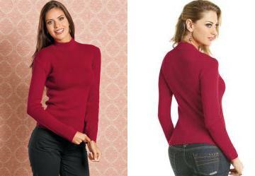 Blusa de L� Vermelha Manga Longa