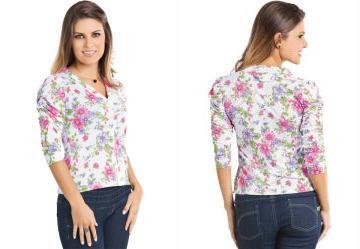 Blusa Estampado Mangas 3/4