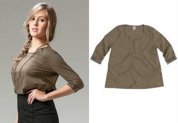 Blusa em Voil com Elastano Marrom Enfim