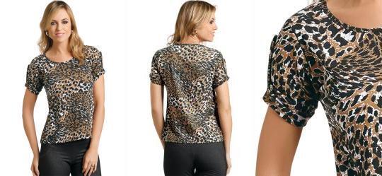 T-Shirt Estampa de On�a
