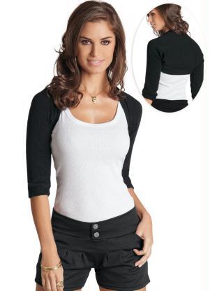 Bolero Preto Mangas 7 / 8 - cod. 1219611