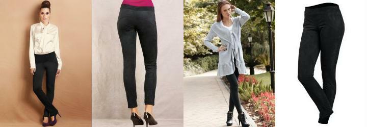 Cal�a Legging Preta em Camur�a