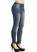 CAL�A JEANS SKINNY (AZUL) FEMININA