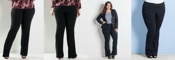 Calça Flare Preta Plus Size Calça Flare Preta Plus Size