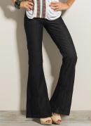 CAL�A JEANS FLARE (PRETA)