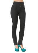 CALÇA (JEANS ESCURO) CINTURA ALTA