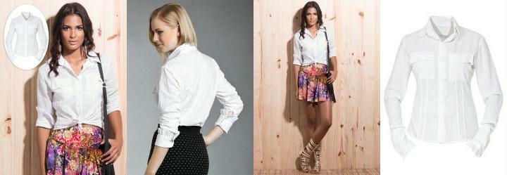 Camisete Branco com Leve Transpar�ncia