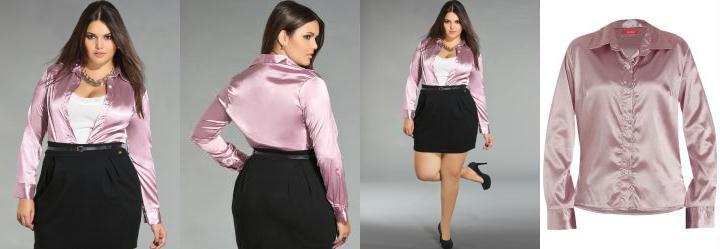 Camisete de Cetim Rosa