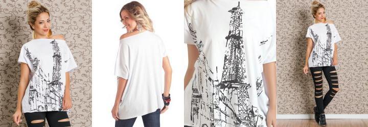 Camis�o Estampado Branco
