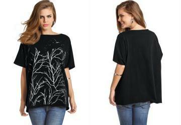 Camis�o com Estampa Frontal de Tempestade Preto