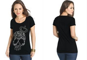 Blusa de Caveira Preta