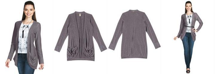 Casaco Maxi Comprimento Lunender Cinza Gunmetal