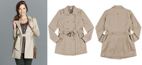 Casaco Trench Coat Areia Mineral