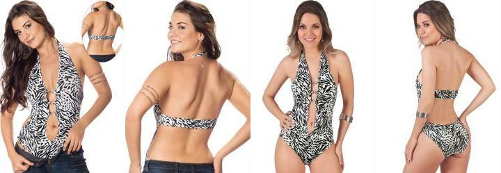 Colant Estampado com Argolas