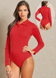 Colant Vermelho em Helanca com Gola
