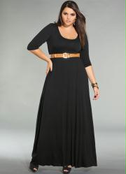 vestido longo preto