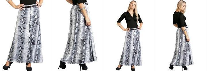 Saia Estampada Longa