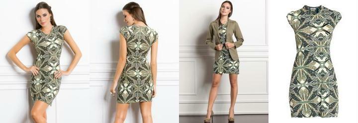 Vestido Curto Estampado