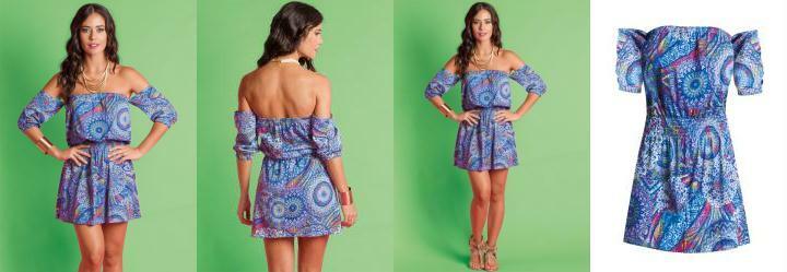 Vestido Ciganinha Estampa Mandala