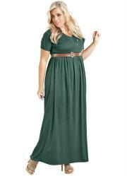 vestido longo verde
