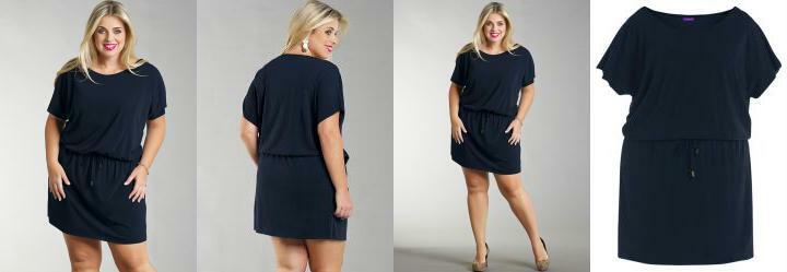 Vestido Curto Plus Size Marinho Vestido Curto Plus Size Marinho