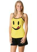 pijama amarelo/preto