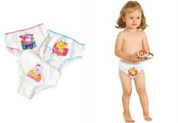 Kit 3 Calcinha Infantil Branco Sortidas