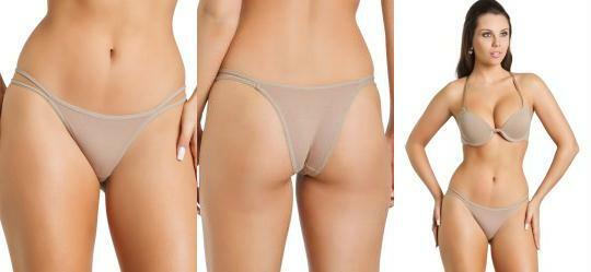 Calcinha com Tiras Duplas Choclate