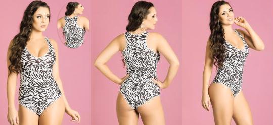 Body Zebra com Costas Nadador