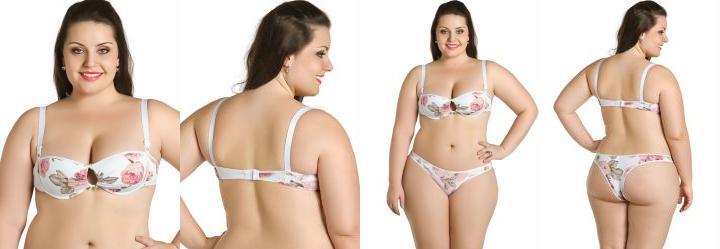 Sutiã Floral Plus Size Sutiã Floral Plus Size