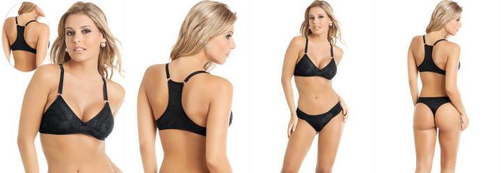 Sutiã Preto Estilo Nadador Sutiã Preto Estilo Nadador
