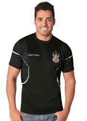 camisa preta com estampa do corinthians