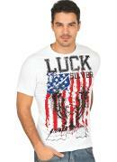 Camiseta Masculina Branca com Estampa