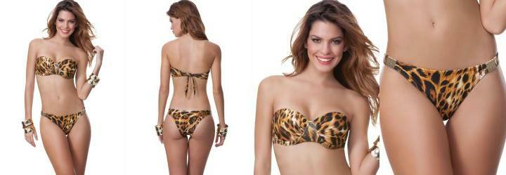 Biquini Ana Hickmann Praia Marrom